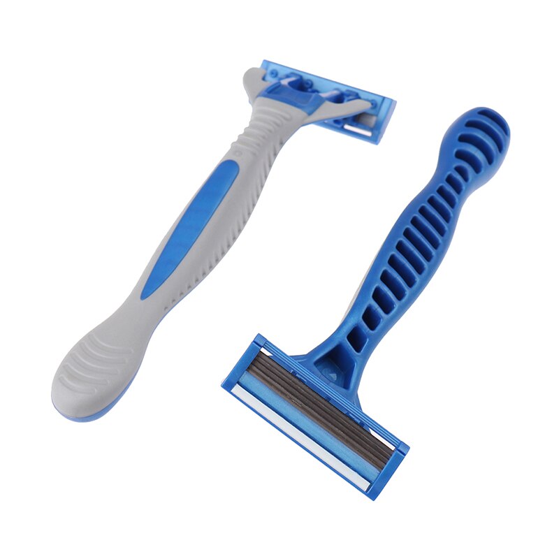 2 Stuks Vervangbare Straight Veiligheid Scheermes 5 Lagen Scheermesjes Met 1 Handvat Mannen Scheerapparaat Scheermesjes Gezicht zorg