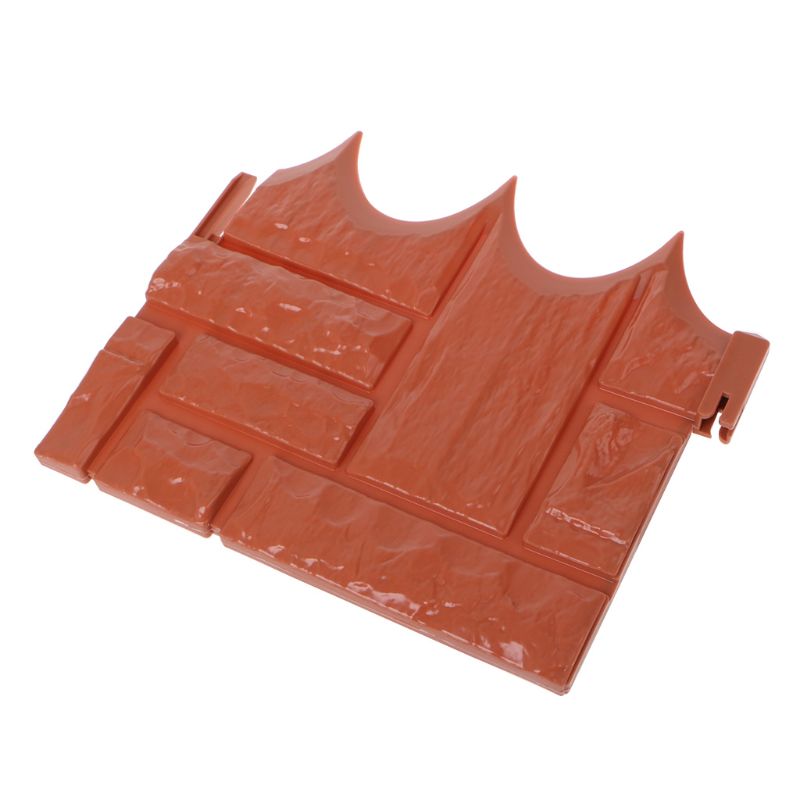 Assemble Plastic Simulation Brick Effect Lawn Garden Grass Edging Skirting Border Picket Fence Home Gardening DIY Fence Decor