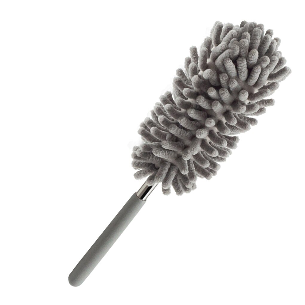 Telescopic Stainless Steel Rod Duster Home Car Cleaning Retractable Dusting Brush Cleaning Tool: D