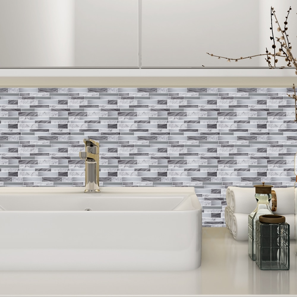 Vanntett selvklebende tapet peeling og pinne kjøkken backsplash dekor flis