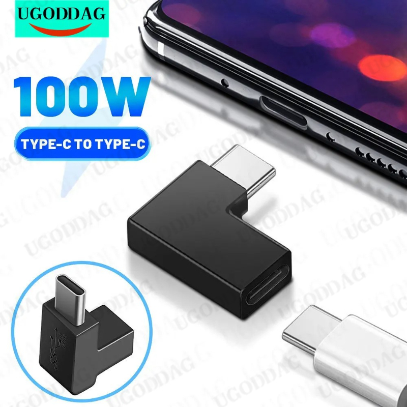 USB C Adapter Type-C Male to Type C Female Extension Adapter for Tablet Laptop Charger Converter 100W 5A 10gbps Data Connector