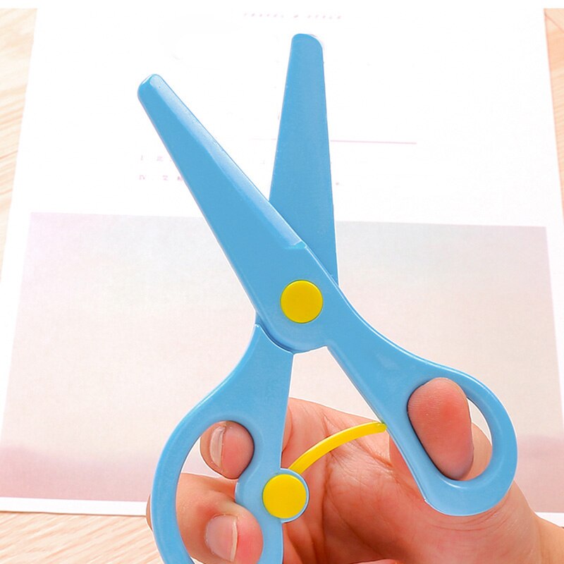 10Pcs Mini Safety Plastic Scissors Student Kids Stationery Home School Supplies Kindergarten DIY Cutting Paper Tool