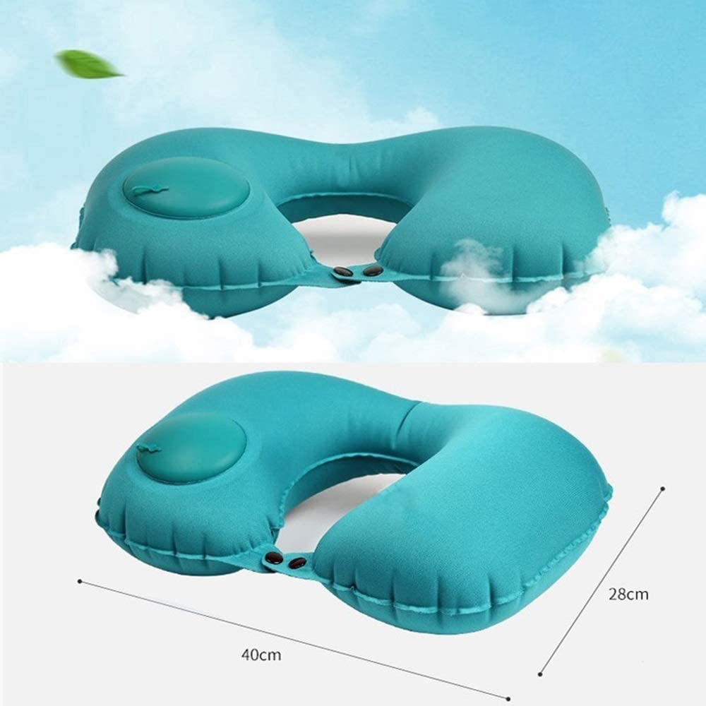 Air Pillow Office Pillow with Press U Inflatable Pillow Head Rest Air Neck Cushion