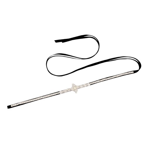 TRiXY S391 Stunning Silver Diamond Belt Wedding Dress Belt Thin Rhinestone Belt Pearls Belts Formal Belts for Bridesmaid Dresses: black