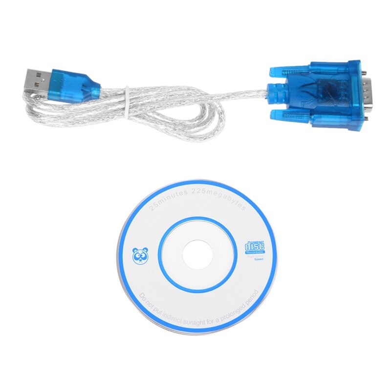 3.2Ft Type A USB 2.0 Plug to RS-232 Serial D-Sub DB9 Male Adapter Cable