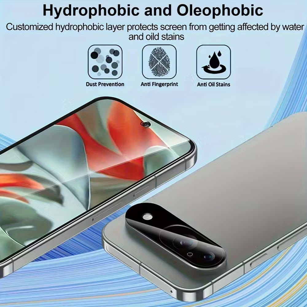 4/1 Stück Panzerglas für Google Pixel 9 Profi XL 10 Profi XL 9 Profi 10 10Profi 9A Schutzglas Displayschutzfolie Fingerabdruck-Entsperrung