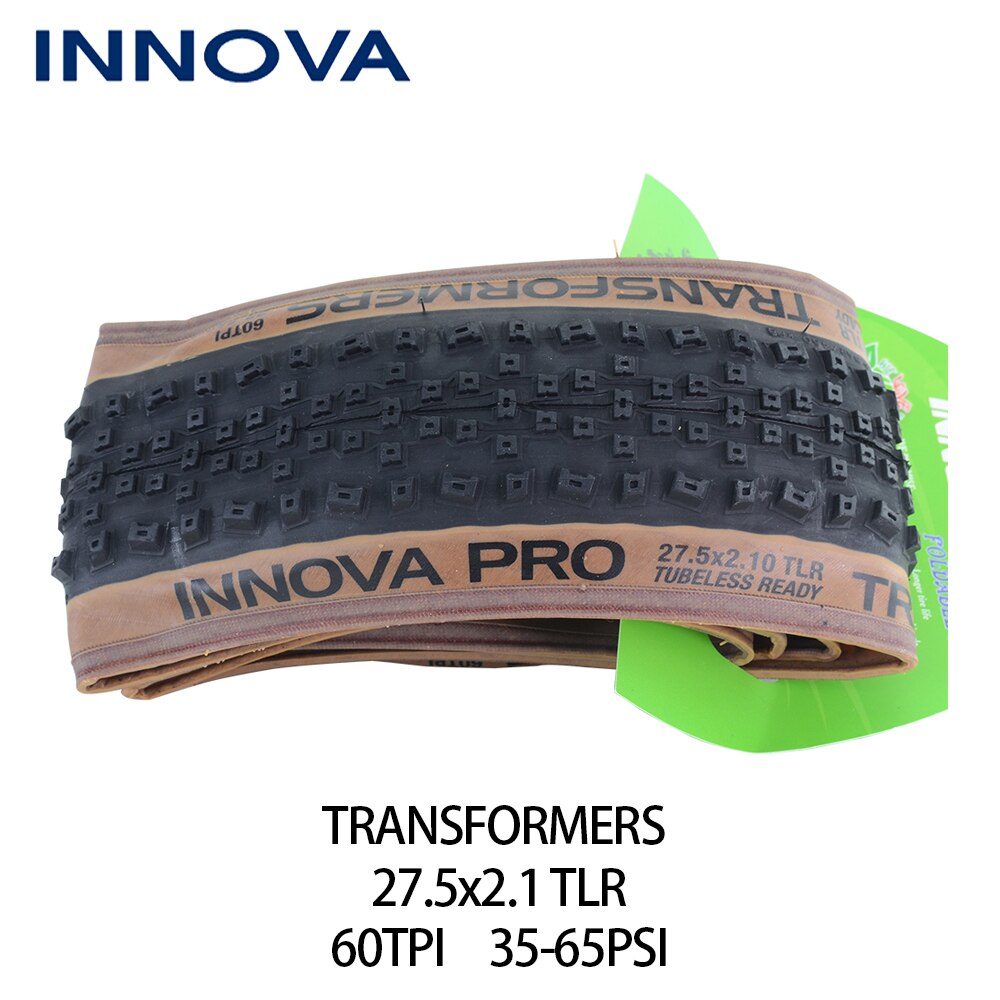 INNOVA-PRO 29 MTB 29x2.1 TLR Tubeless Bicycle Tire Ultralight 600g 60TPI Tubeless Ready Mountain Bike Folding Tires 27.5/26inch: 27.5x2.1 TLR