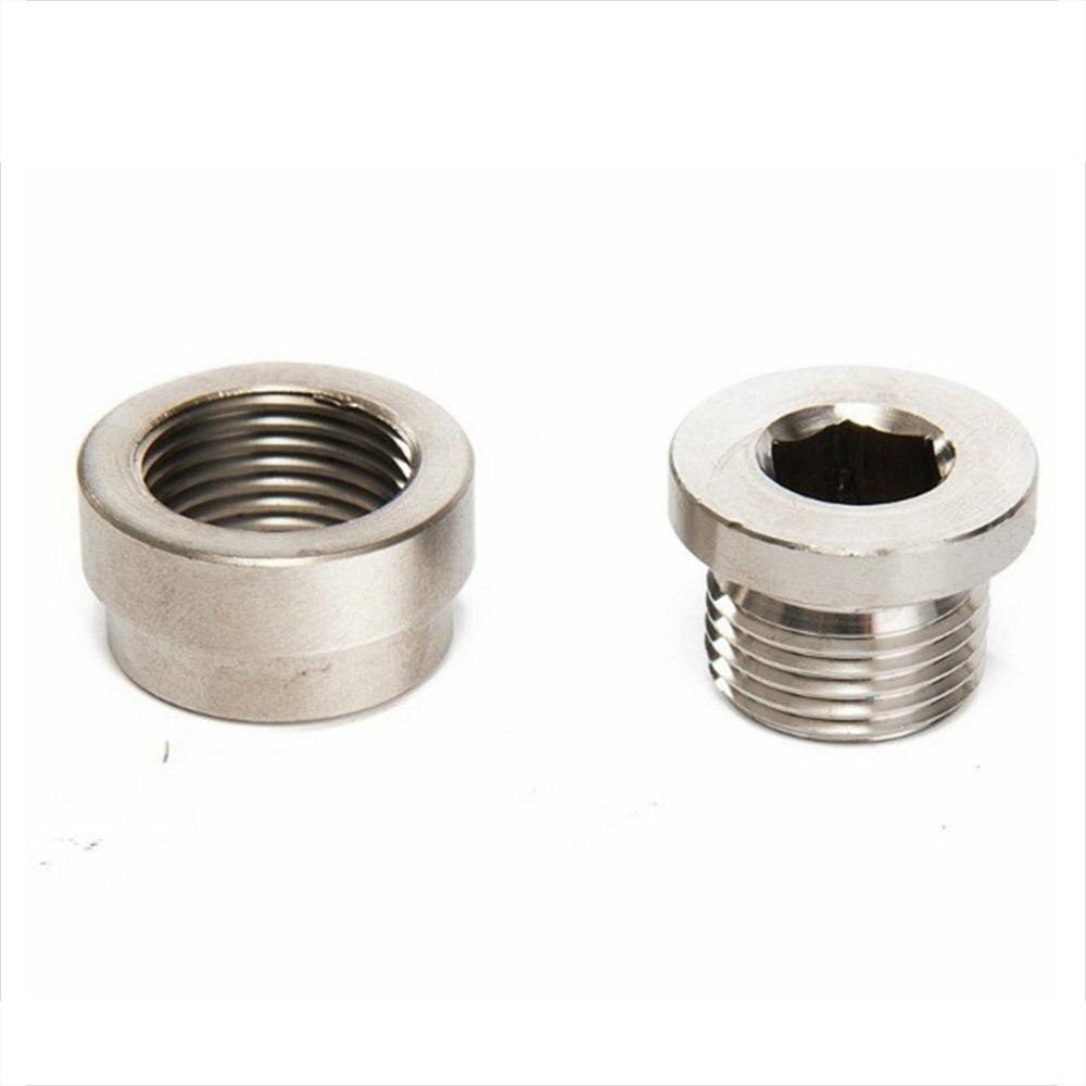 Universal Oxygen Sensor Hex Plug Screw And Nut 304 Stainless Steel Oxygen Sensor M18x1.5 Exhaust Weld