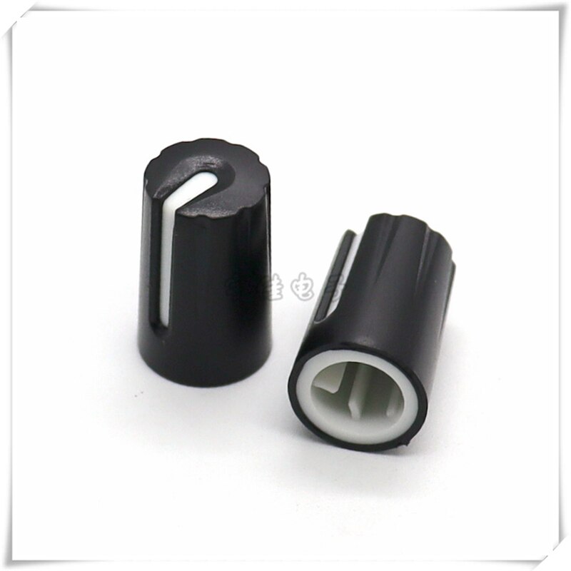 Manopola In Plastica Per Potenziometro, Mezzo Albero, Asse D 6mm - Tappo Colorato Per Encoder