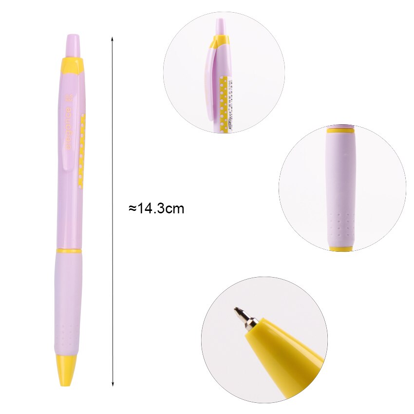 1pc tilfeldig godteri farge kulepenn 0.5mm skrivepenn barn kontor skolerekvisita skrivesaker