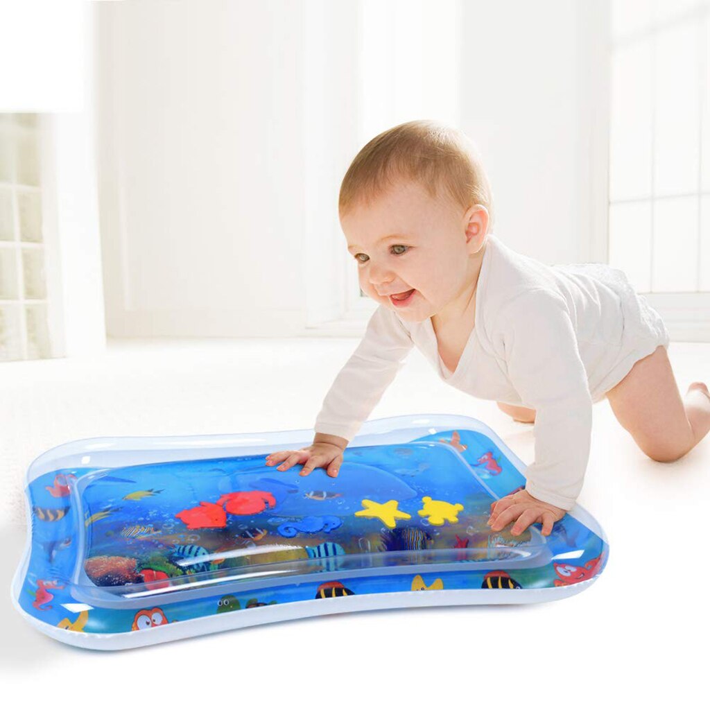 Baby oppustelig vandmåtte krybende pude luftmadrasser sommer farverigt legetøj 66 x 50cm