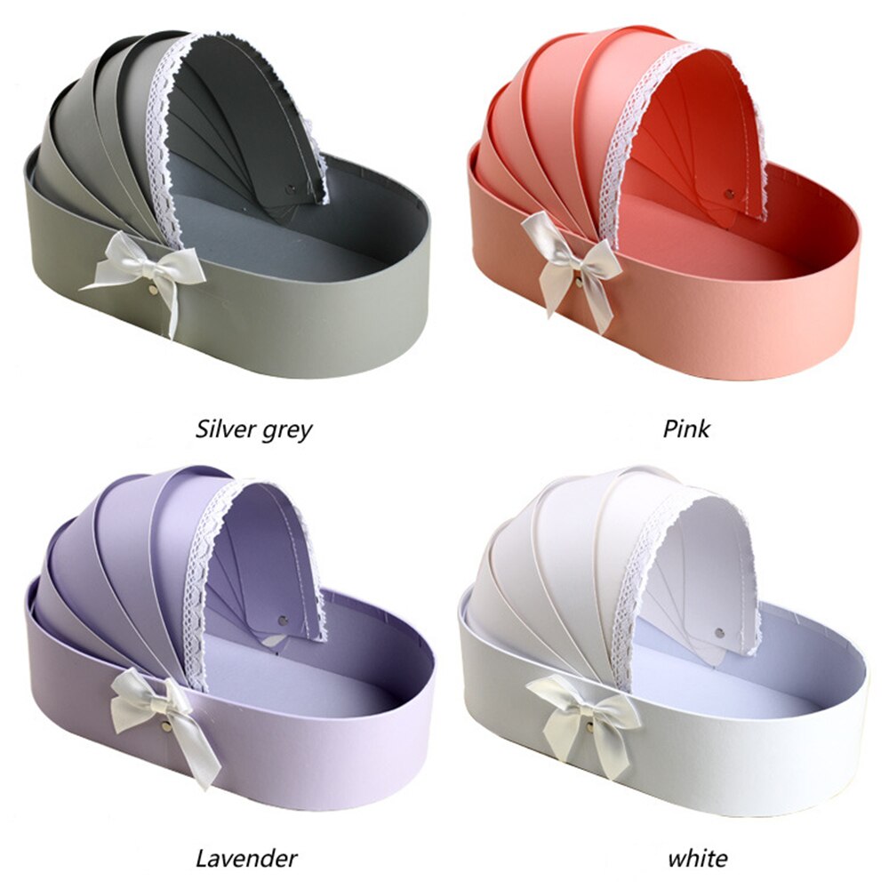 Cradle Flower Box Rose Flower Arrangement Basket Boxes Romantic Floral Flower Packing Boxes Wedding Home Decor