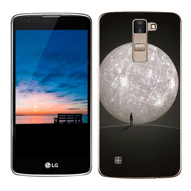 Luxury Case For LG K8 Lte K350 K350E K350N Covers Scape Painted Silicon TPU Soft Cover For LG K8 Phone Cases 5.0 Capa