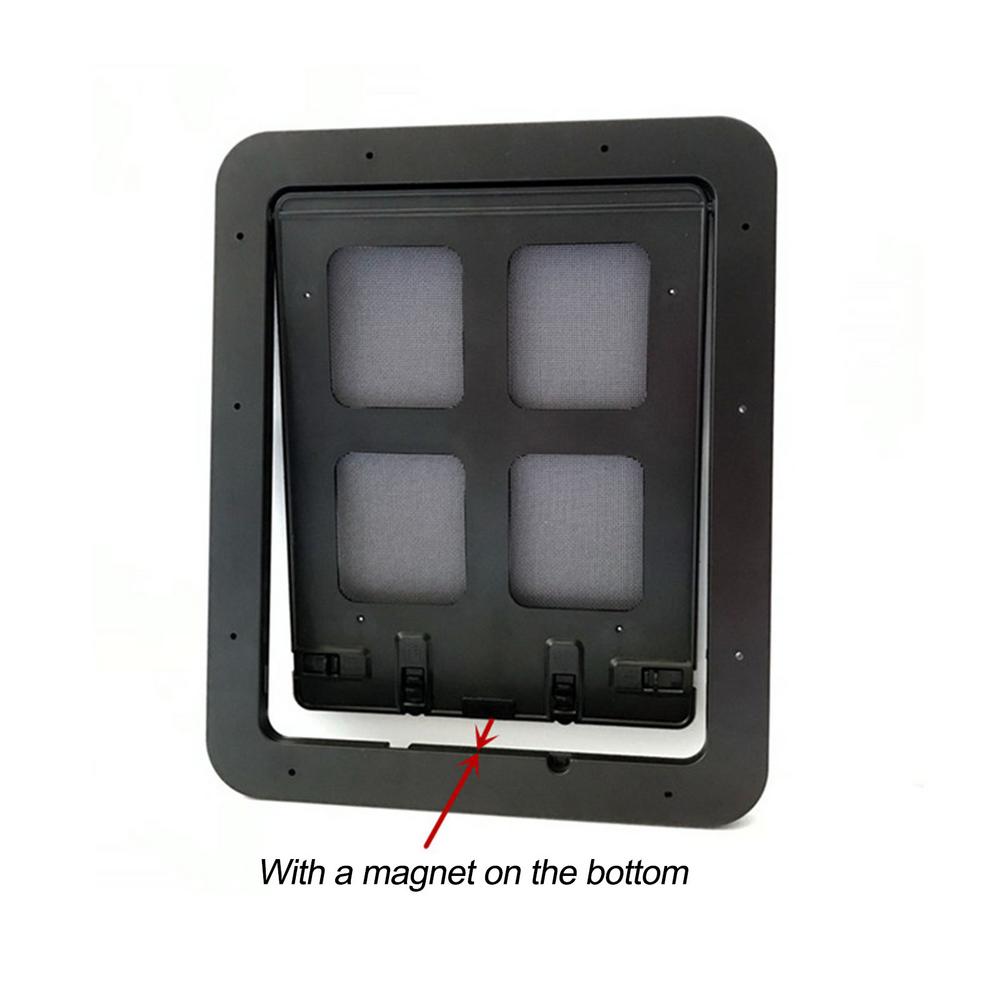 Pet Screen Door Automatic Lockable Screen Dog Door Window Security Flap Gates Pet Tunnel Dog Fence Free Access Door For Home