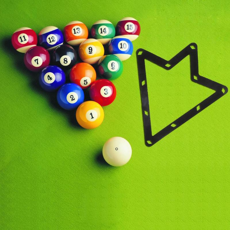6 unids/pack Bola 9/10 bola de billar triángulo mágico Rack de juego divertido piezas deportes de entretenimiento de