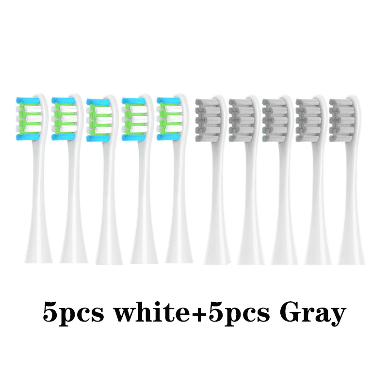 Replacement Brush Heads for Oclean X/ X PRO/ Z1/ F1/ One/ Air 2 /SE Sonic Electric Toothbrush Soft DuPont Bristle Nozzles 10 Pcs