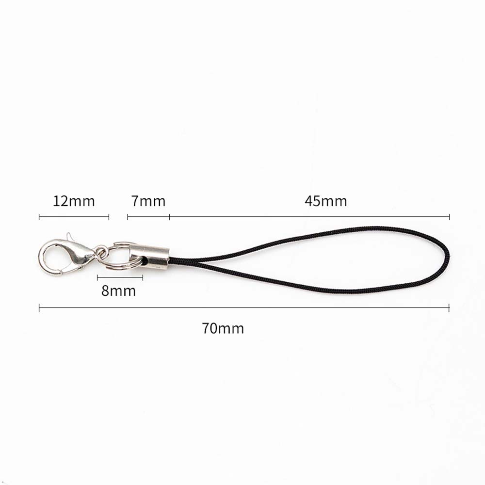 20Pcs Multicolor Polyester Mobiele Telefoon Strap Mobiele Telefoon Camera Sleutelhanger Hanger Karabijn Hand Wrist Lanyard