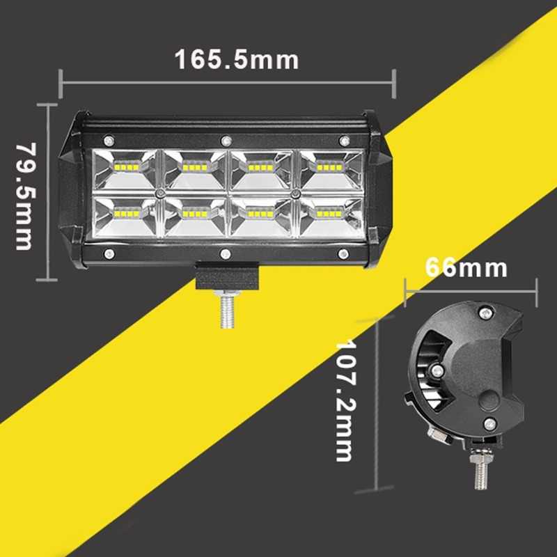 Work Light 96W 7 inch Light Bar Led working light 12v 24V for Tractor Boat Offroad Truck 4x4 SUV ATV Spotlight Driving Lights
