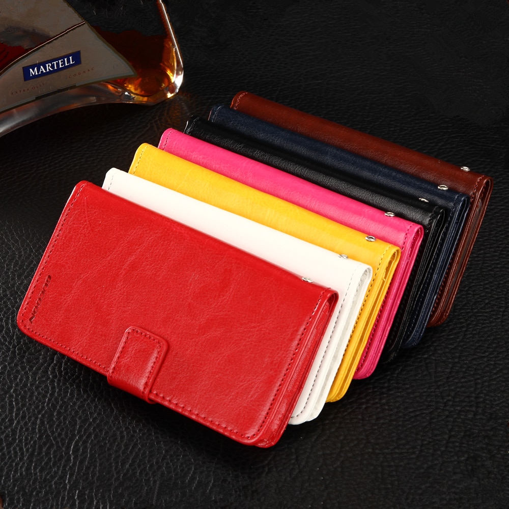 GUCOON Vintage Wallet Case for BQ BQ-5340 Choice 5.34inch PU Leather Classic Book Flip Cover Magnetic Cases