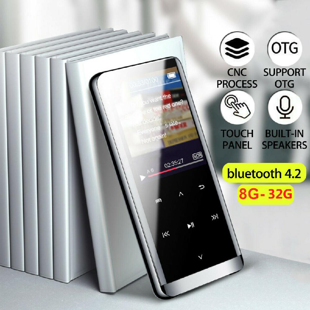 Bluetooth-compatible MP3 Player Touch Screen HIFI Sport Music Speakers Media FM Radio Recorder