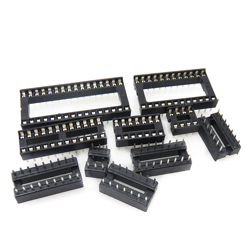 10PCS IC Sockel 6 8 14 16 18 20 24 28 32 40 Pin Stecker DIP Buchse DIP6 DIP8 DIP14 DIP16 DIP18 DIP20 DIP24 DIP28 DIP40 Pins