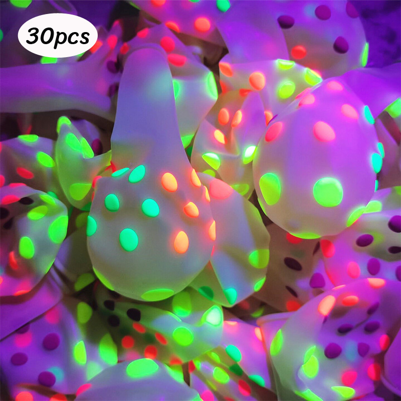 1Set Neon Glow Ballonnen Gelukkige Verjaardag Banner Sterren Fluorescerende Banners Verjaardagsballonnen voor Neon Glow Verjaardagsfeestje Achtergrond: Bruin