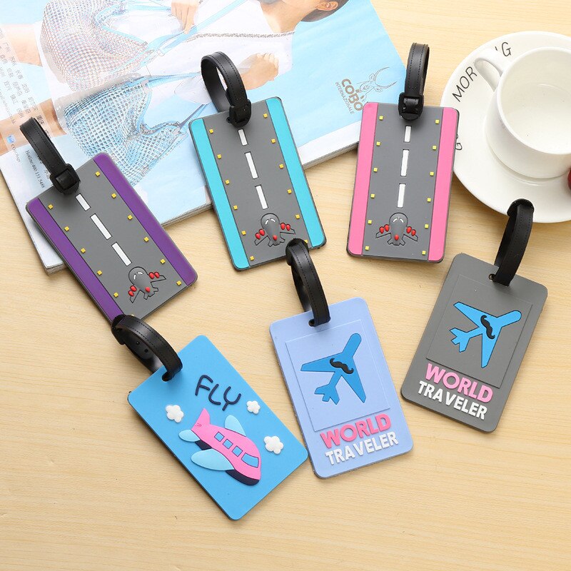 Luggage&bags Accessories Cute Novelty Rubber Funky Travel ID Addres Holder Label Straps Suitcase Luggage Tags