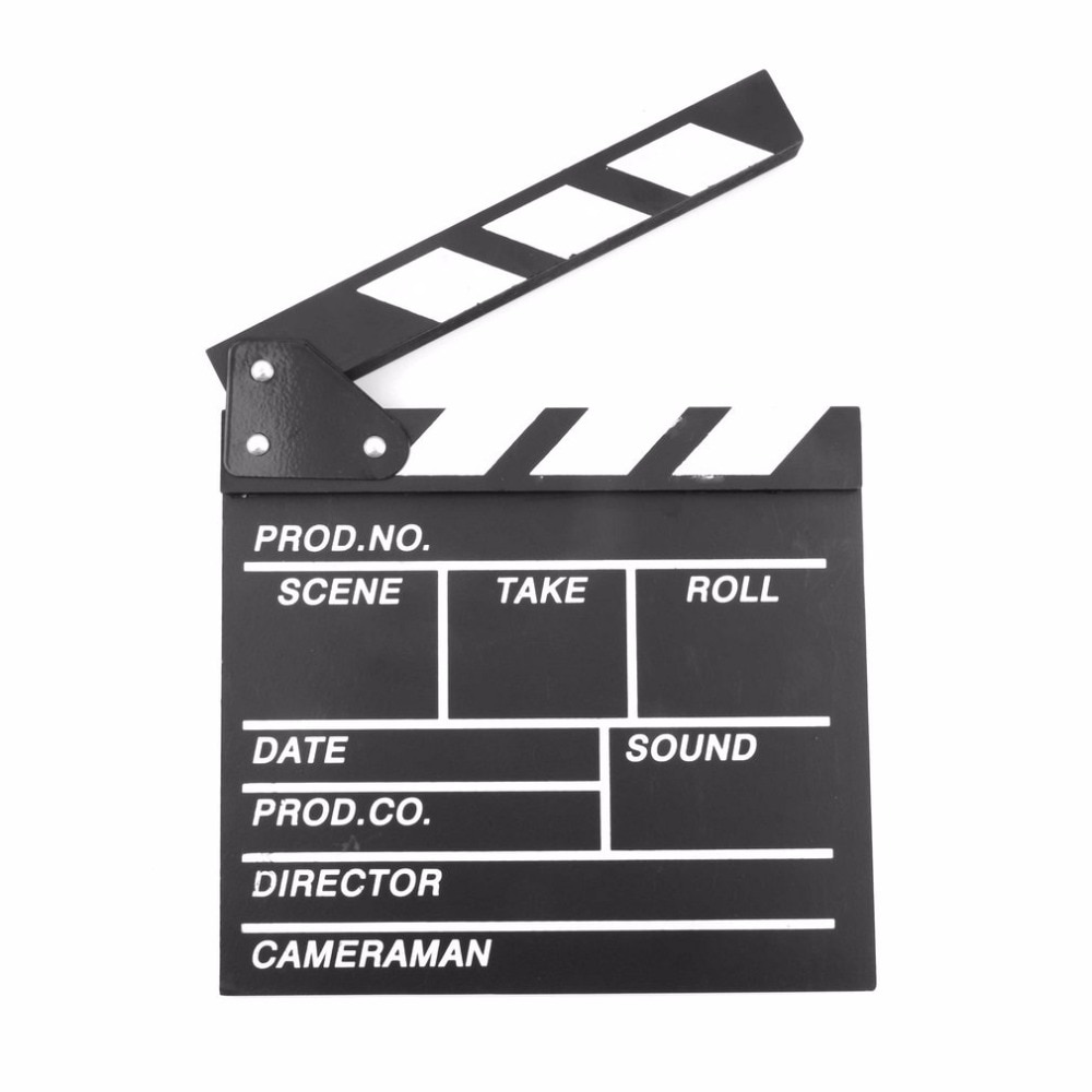 Réalisateur vidéo scène Clapperboard TV Film Clapper conseil Film ardoise coupe accessoire