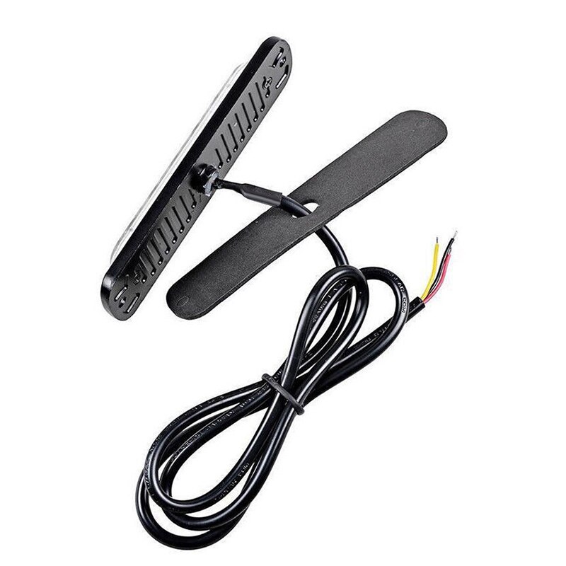 Juego de luces LED de seguridad para coche y camión, luz LED automática de 12V-24V, 18W, amarillo, 113x28,2x9,6mm, 6 luces LED
