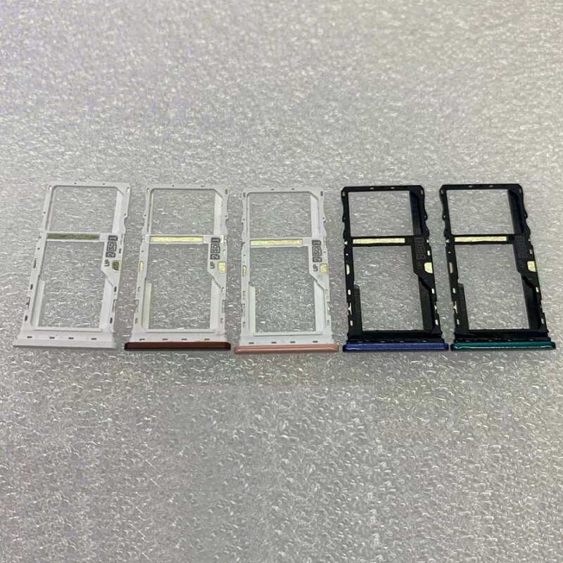 10 pezzi per Motorola Moto E7 Plus vassoio per schede Sim lettore di schede SD supporto per Slot per Slot parte di ricambio