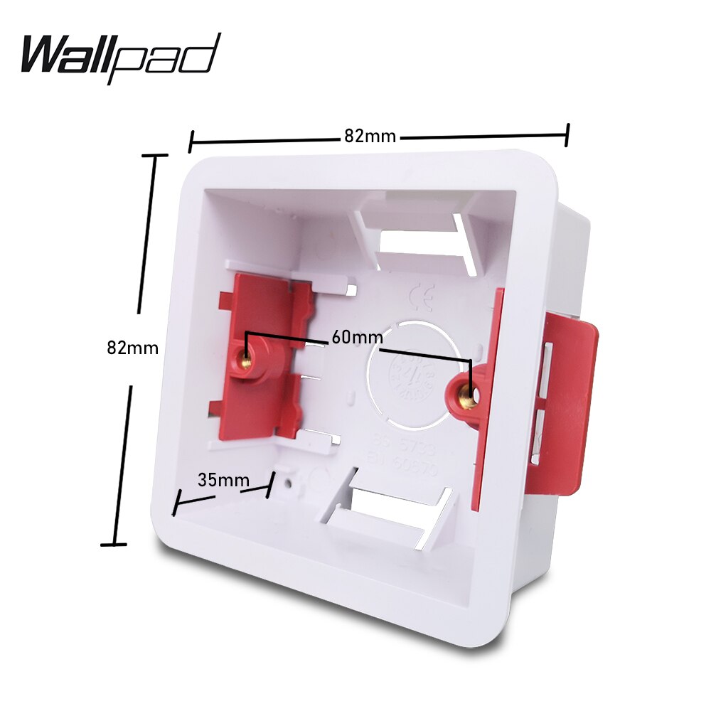 Double Dry Mounting Box For Gypsum Board Plasterboard UK Standard 35mm Depth Box for Double Frame Wallpad