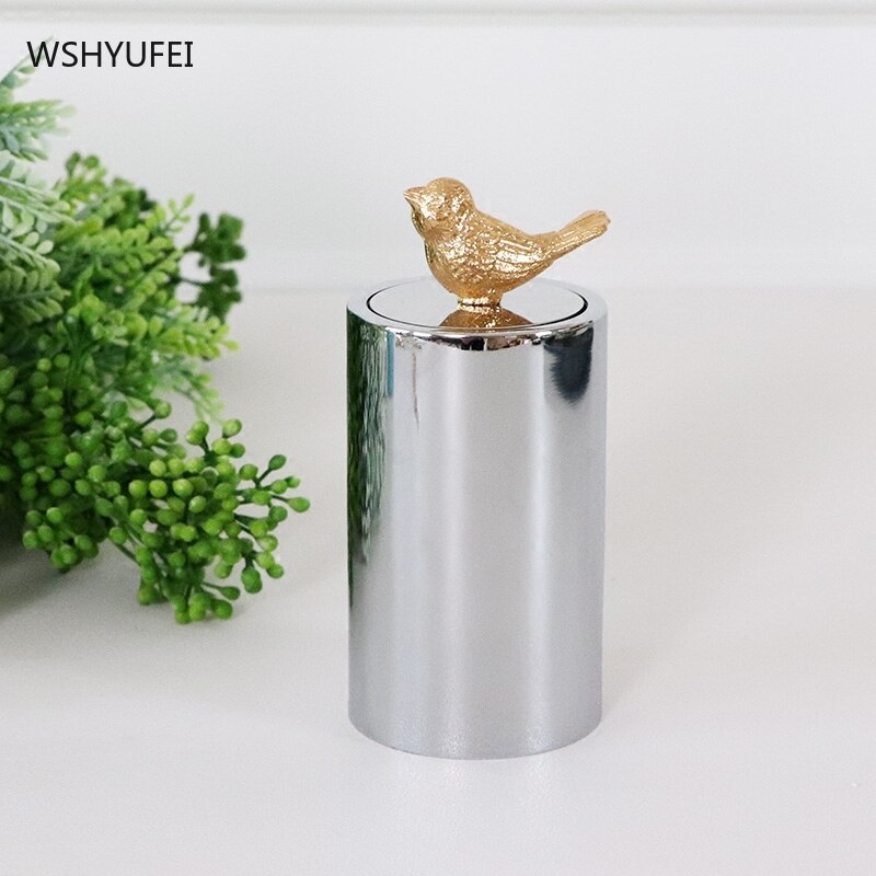 Nordic simple bird horse head cover silver toothpick holder insert toothpick box home dining table decoration