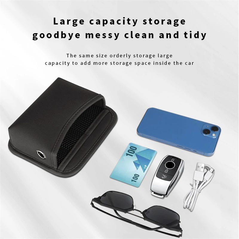 Poche de rangement auto-adhésive pour voiture, sac de rangement collant, siège arrière de porte, Kit de rangement, boîte suspendue pour téléphone, sac à main, carte