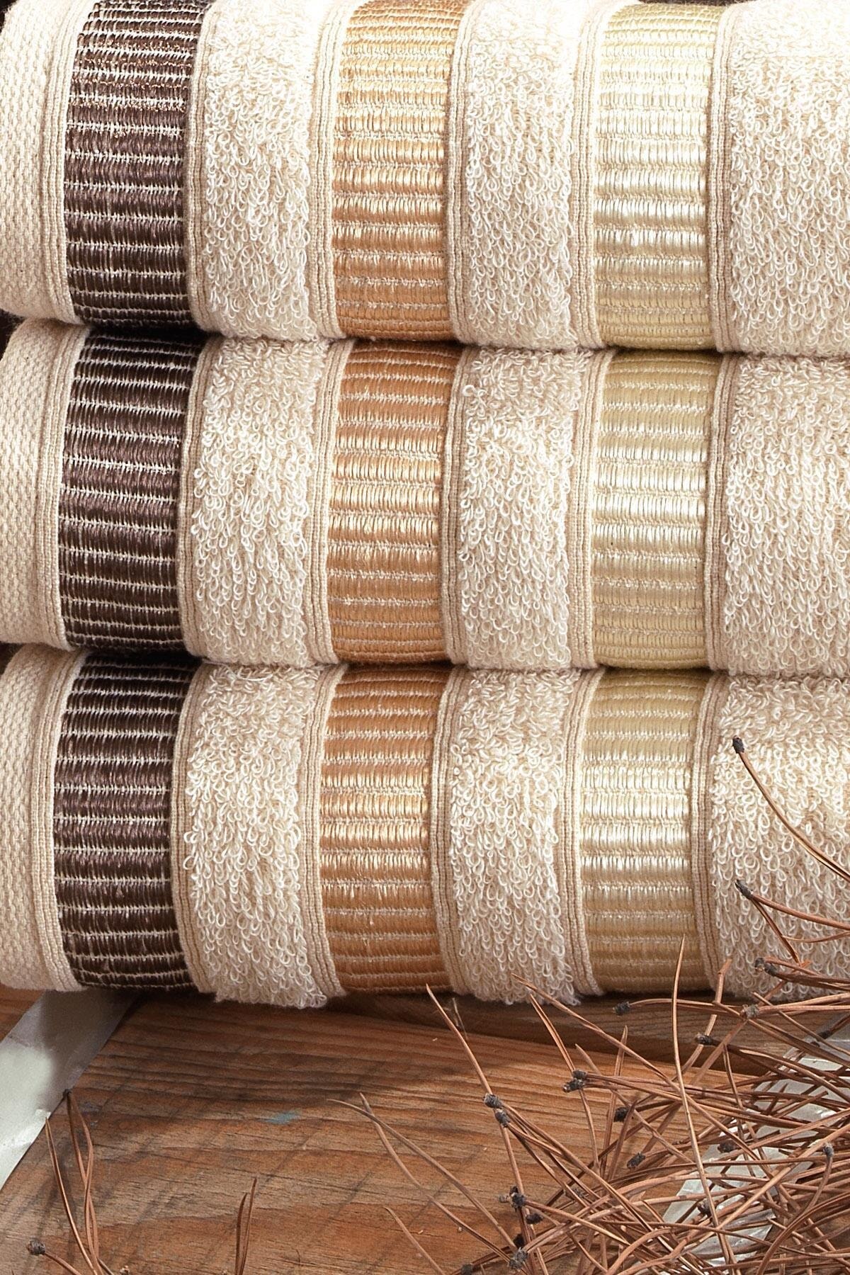 Handdoek Skyline Colour 50x100 crème - Home