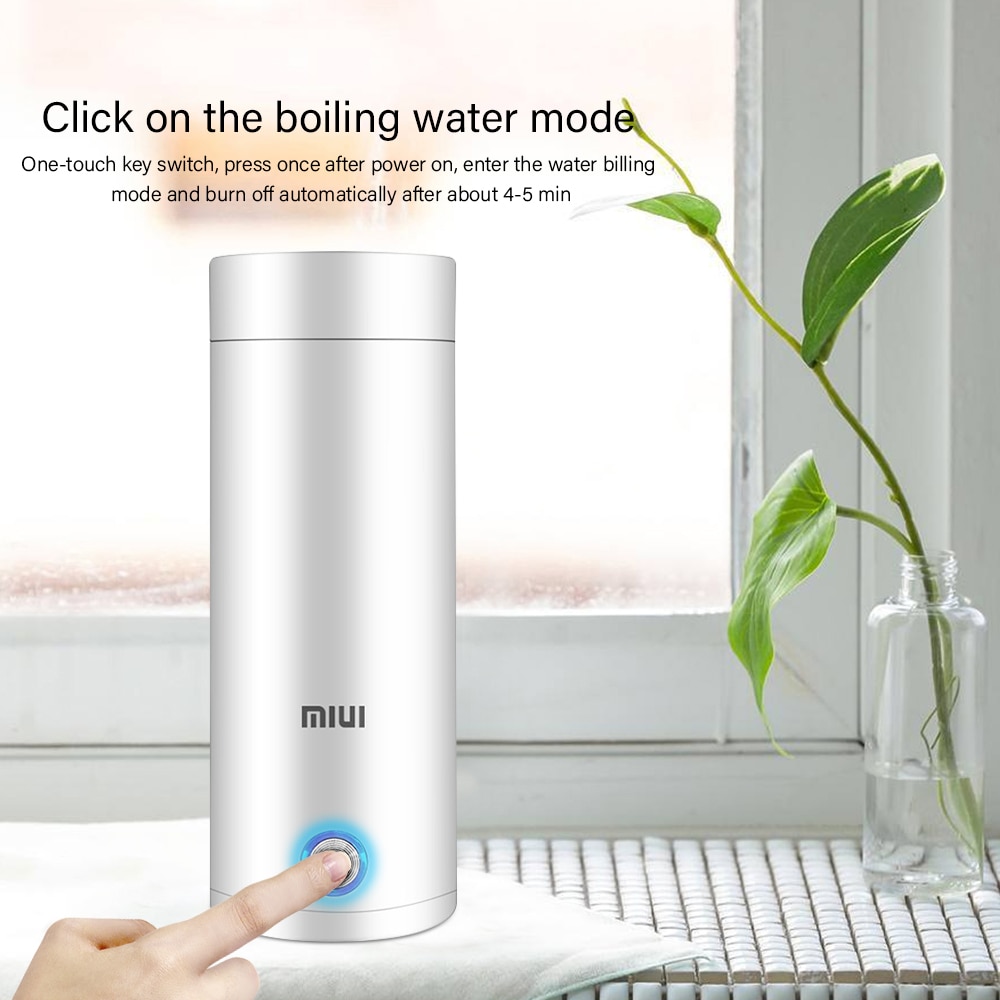 Hervidor de agua eléctrico portátil de 400ml, hervidor de agua inteligente para viaje, té y café, hervidor de agua para mantener el calor, electrodomésticos de cocina