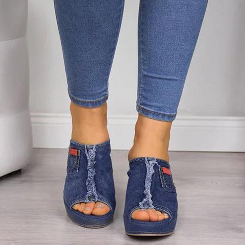 Sandales d'été à semelle épaisse pour femmes, chaussures à semelles compensées, à la , pour loisirs,
