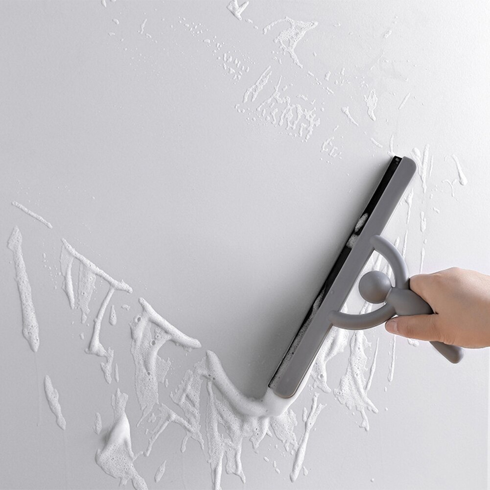 Home Shower Floor Squeegee Glass Wall Brush Window Cleaner Wiper Cleaning Tool Non-slip handle provides extra comfort ergonomics