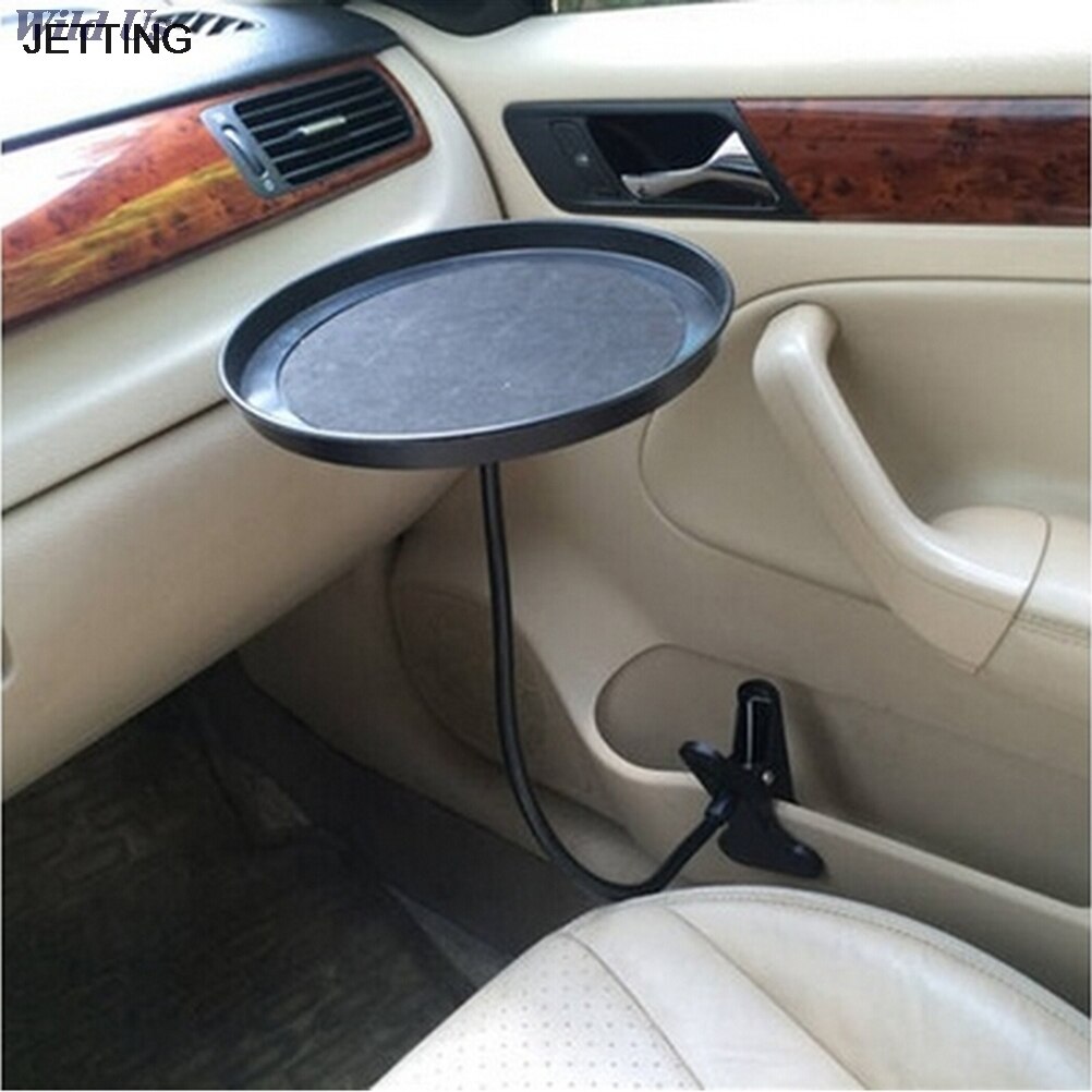 Black Car Food Tray Folding Dining Table Drink Holder Car Pallet Back Seat Water Car Cup Holder