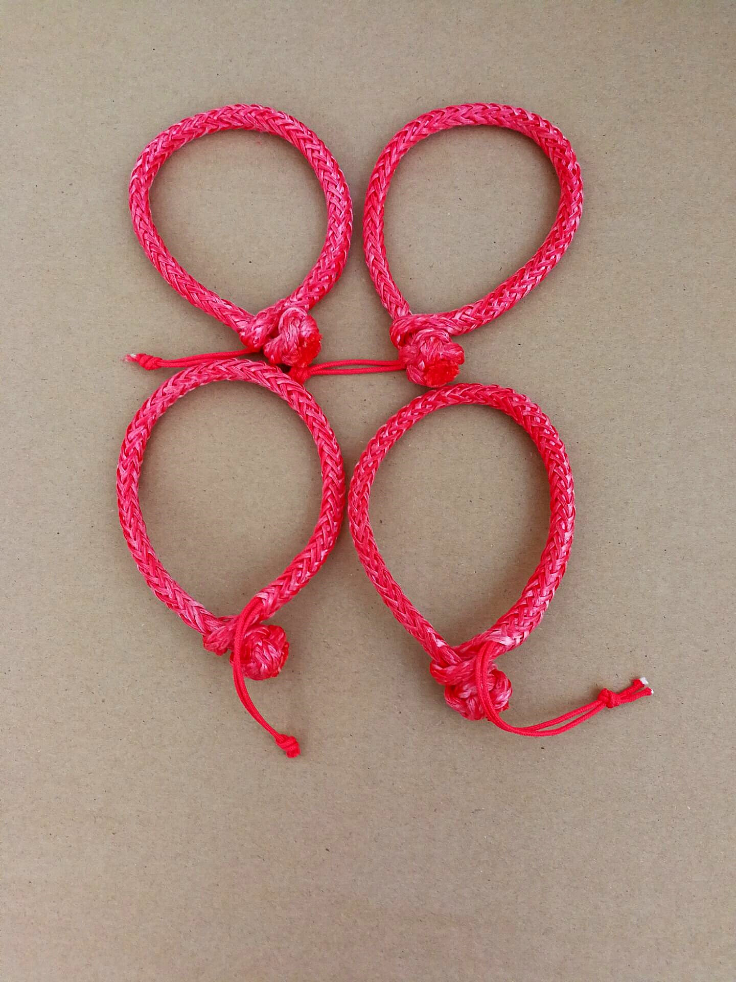 4mm*90mm Winch Soft Shackles,Rope Shackle for Recovery Towing UHMWPE Shackle for ATV UTV SUV: Red