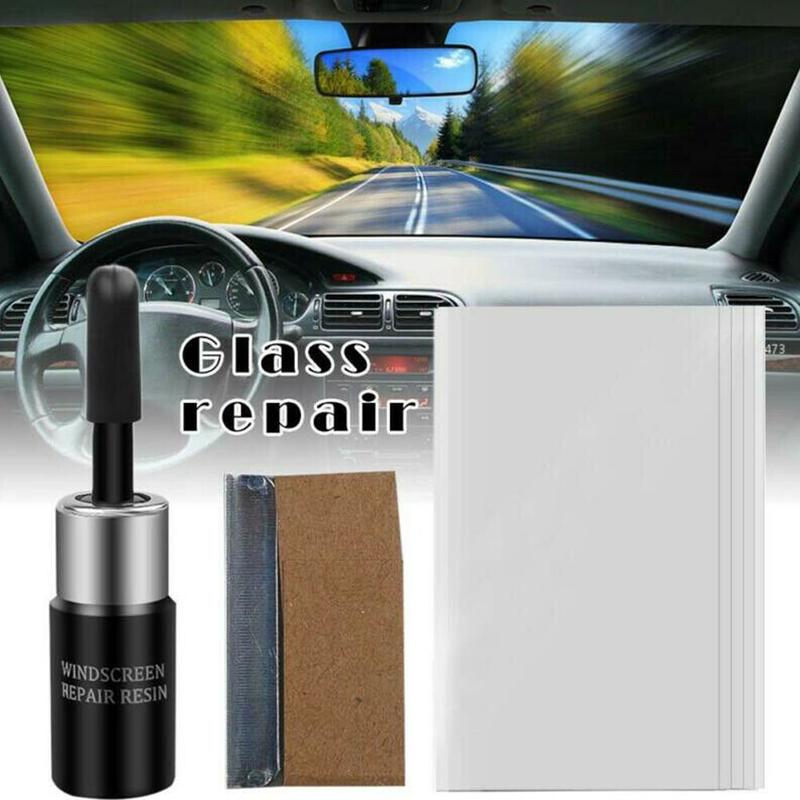 Auto Glass Scratch Crack Restore Tool Car Windshield Car DIY Window Tools Window Repair Kit Curing glass Repair Resin Glue V0C3