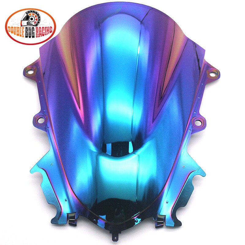 Motorcycle Electroplate Windshield Windscreen Viser Visor Deflector For YAMAHA YZF R15 V3.0 YZF-R15 V3 Double Bubble