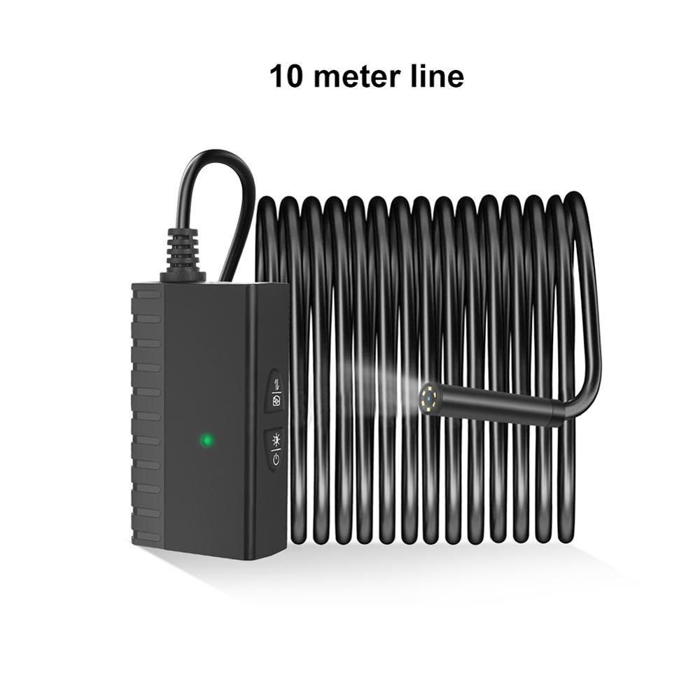 Usb-endoskooppi fhd-endoskooppikamera kevyellä vedenpitävällä usb-latauksella varustetulla endoskoopilla wifi helppo asentaa endoskooppi 6 säädettävää lediä: 10m