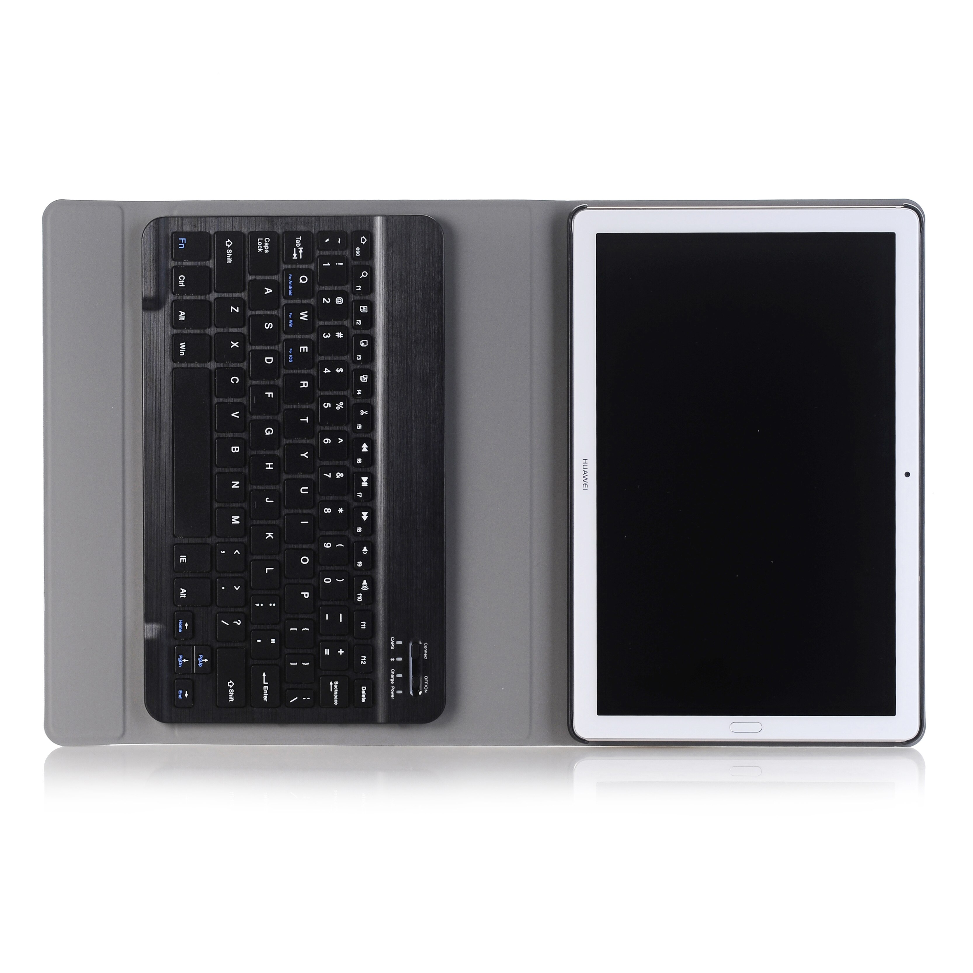 Étui pour huawei matepad 10.4 '', honor 3-al00 w09/ 10.4/  v6 pad pro 10.8 '', clavier wi-fi bluetooth détachable, housse en cuir + stylet