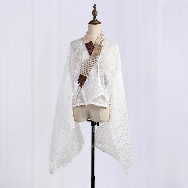 Chinese Traditional Clothing Ancient Princess Folk Dance Costume for Women Girls Performance Dress Hanfu Linen Qing Dynasty Set: Kimono / S