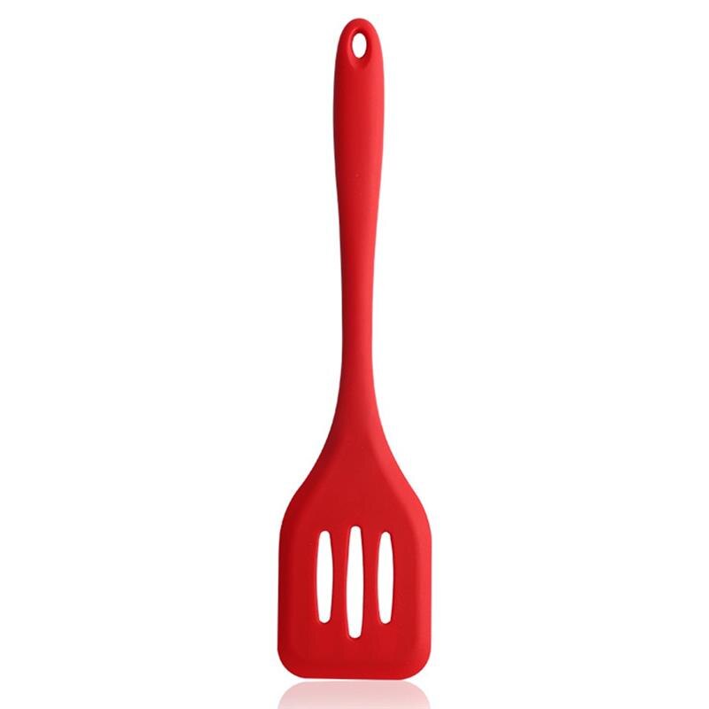 Silicone Turner Spatula Heat-Resistant Egg Fish Meat Vegetable Frying Stirring Slotted Spatulas Kitchen Cooking Utensils