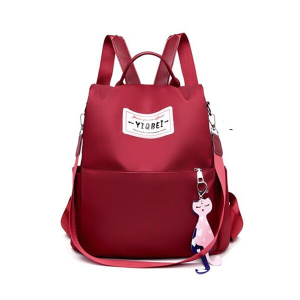 Vrouwen Oxford Rugzak Preppy Stijl Tiener Meisjes Schoudertas Rugzakken Rugzak Dagrugzak Anti-Diefstal Tassen Mochila: Red