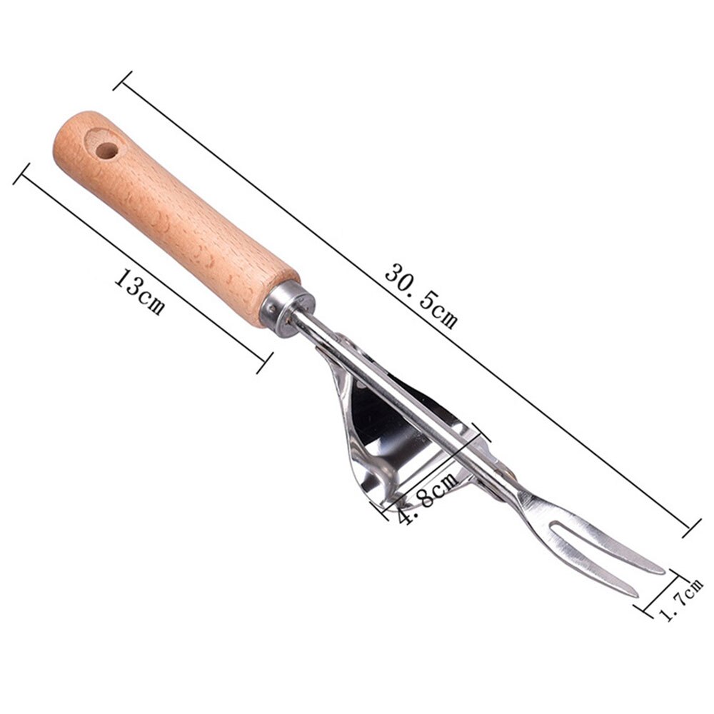 Garden Easy Weeder Hand Fast Weeding Removal Cutter Trimming Shovel Deburring Tool Gadgets Garden the Fork Head Weeder Extractor: A2