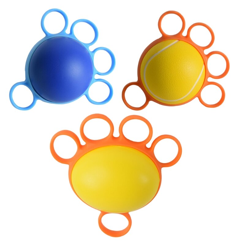 Pelota expansora de mano para Fitness, ejercitador de refuerzo, Bola de fuerza de descompresión, agarre en forma de huevo, pelota para hacer ejercicio