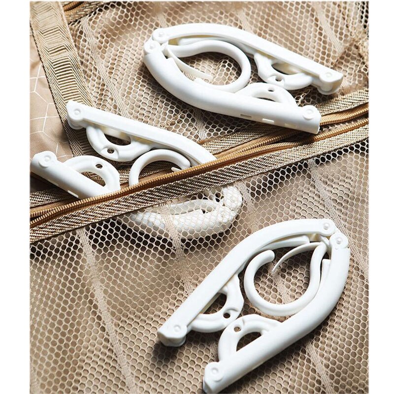 1 percha plegable portátil de viaje multifuncional percha de viaje al aire libre a prueba de viento a prueba de caídas ropa de Camping perchas de almacenamiento