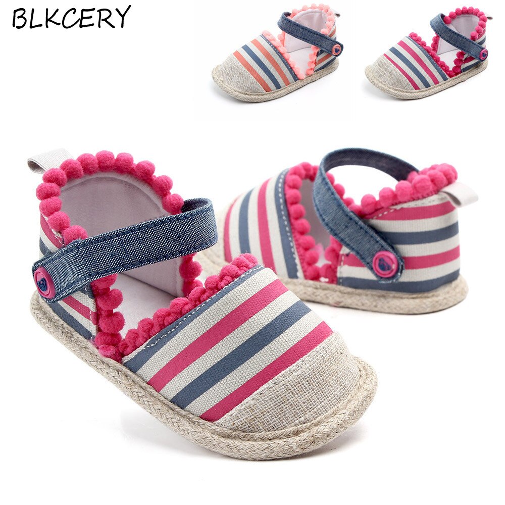 Lovely Baby Shoes Summer Soft Sole First Walkers Party Princess Girl Shoe Non-slip Infant Newborn Footwear Toddler Flats 1 Year